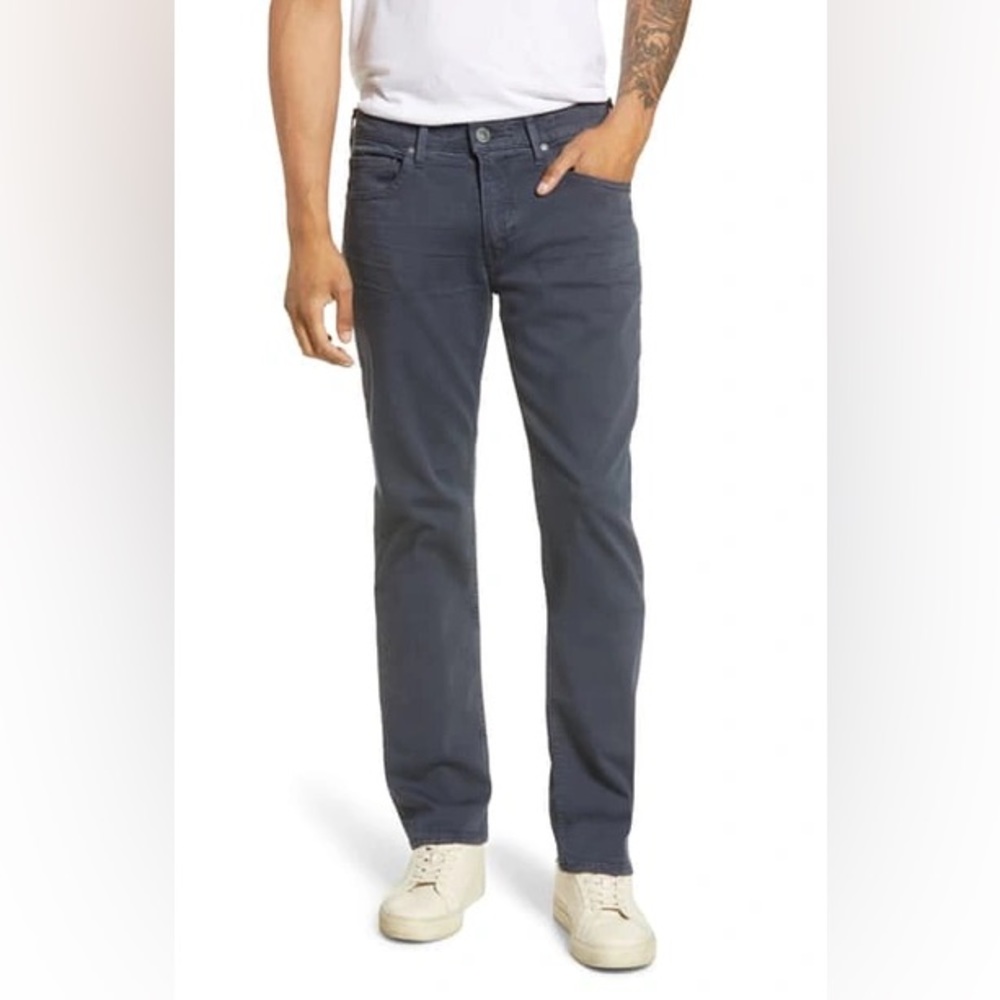 NWT Paige Transcend Federal Slim Straight Leg Jeans 36